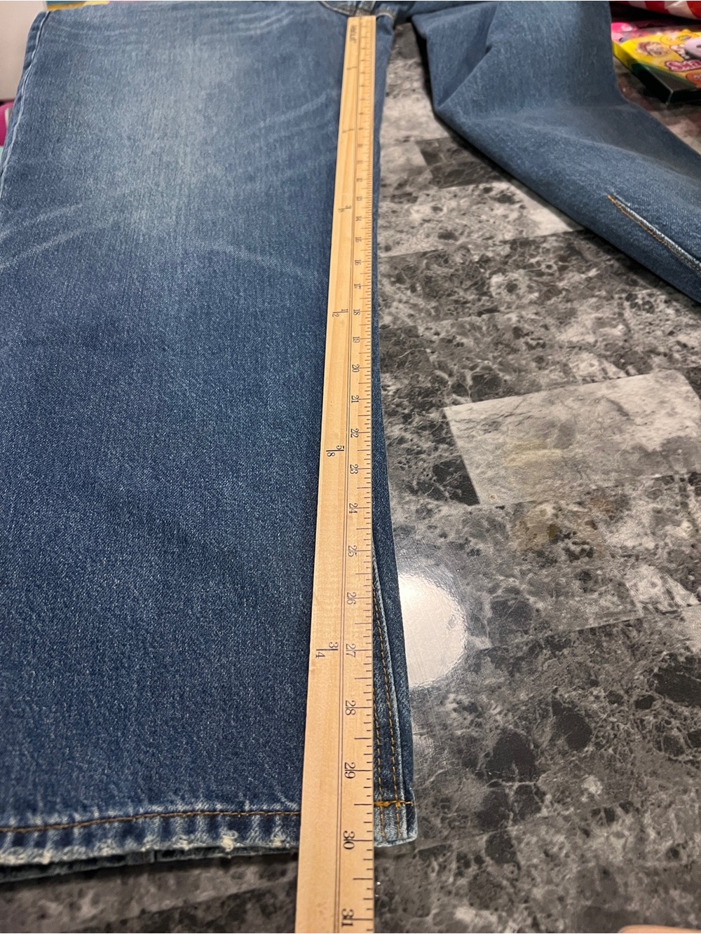LOFT Rivete Mid‎ Rise Barrel Jeans Echo Wash Cotton Button Fly Crop Size 31 NWT - Picture 12 of 13